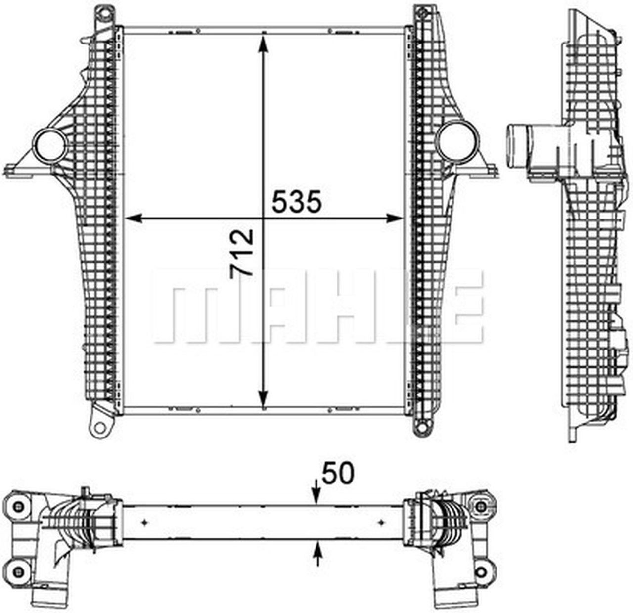 MAHLE Truck/Bus Charge air cooler CI147000P