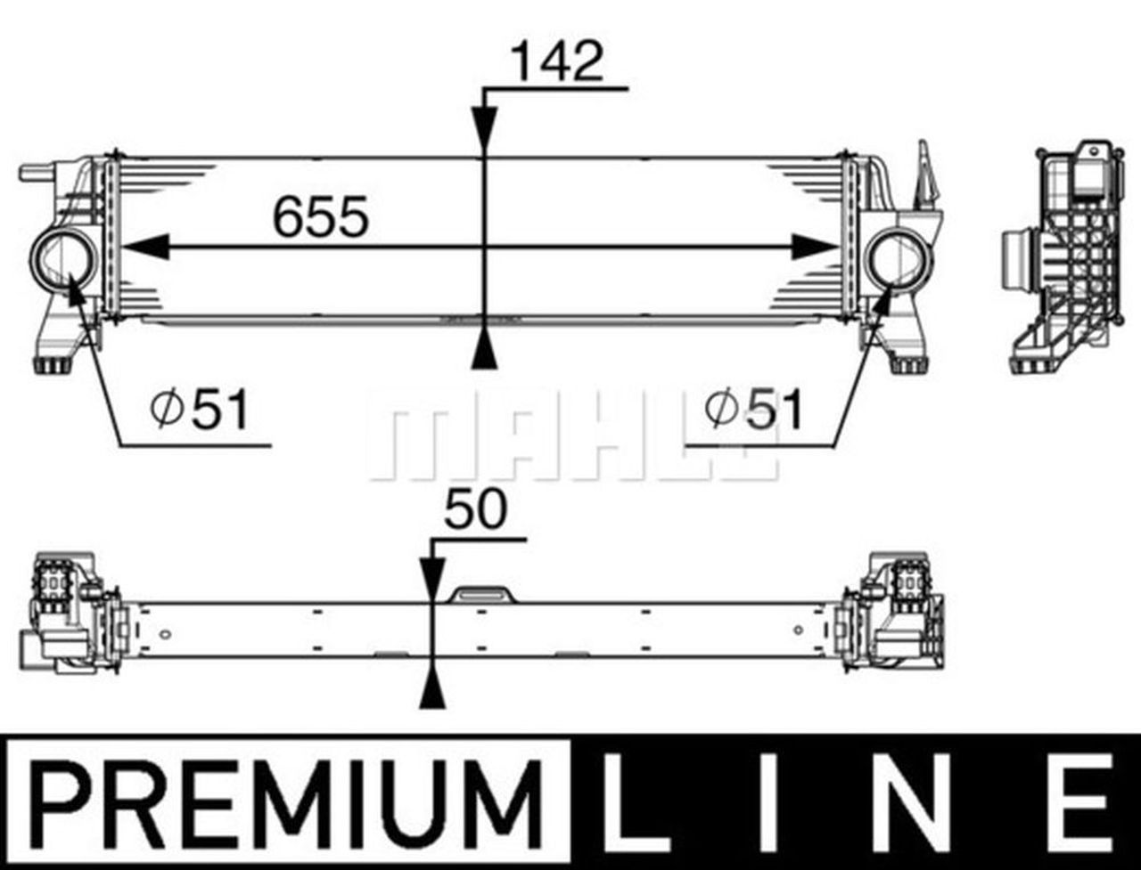 MAHLE PC Charge air cooler CI153000P