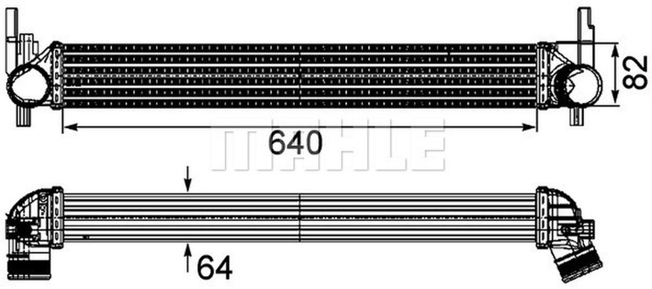MAHLE PC Charge air cooler CI165000P