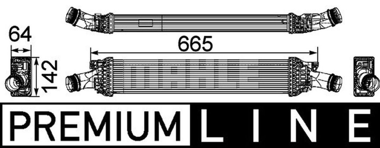 MAHLE PC Charge air cooler CI170000P