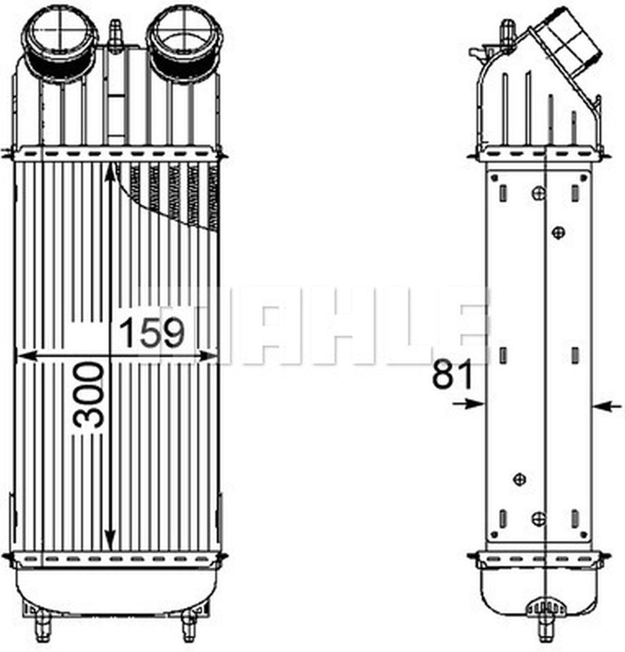 MAHLE PC Charge air cooler CI172000P
