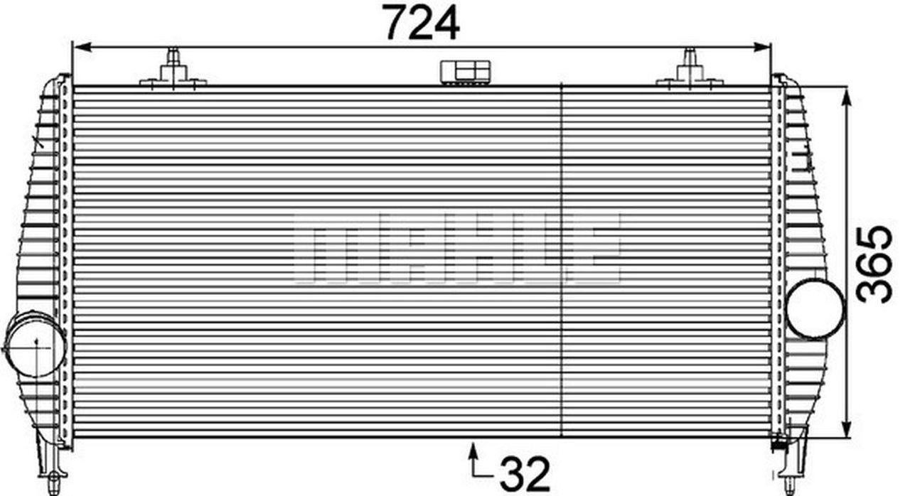 MAHLE PC Charge air cooler CI173000P