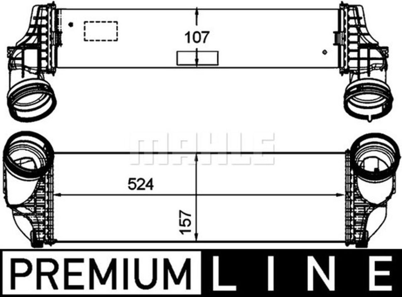 MAHLE PC Charge air cooler CI175000P