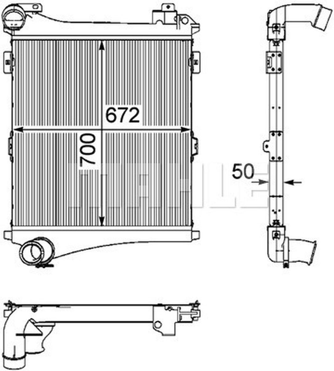 MAHLE Truck/Bus Charge air cooler CI179000P