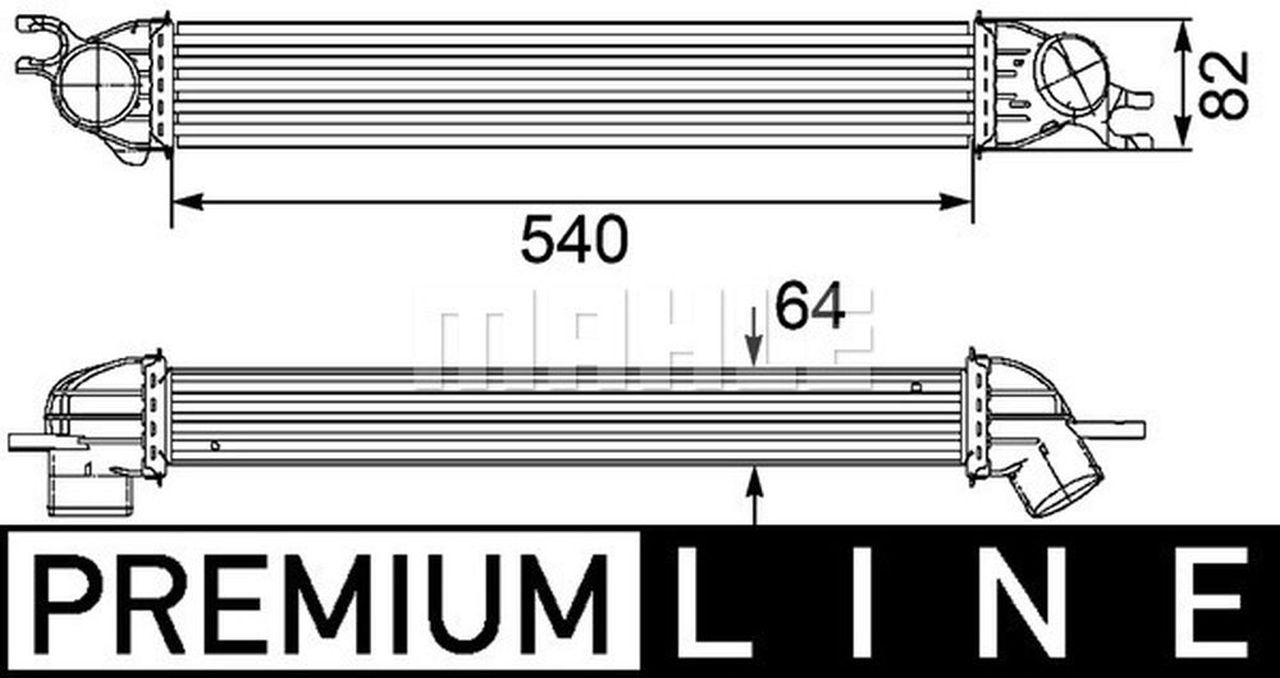 MAHLE PC Charge air cooler CI188000P