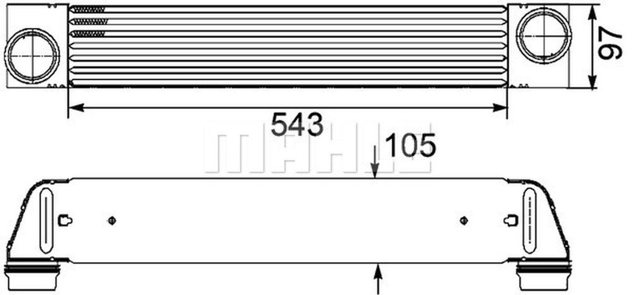 MAHLE PC Charge air cooler CI189000P