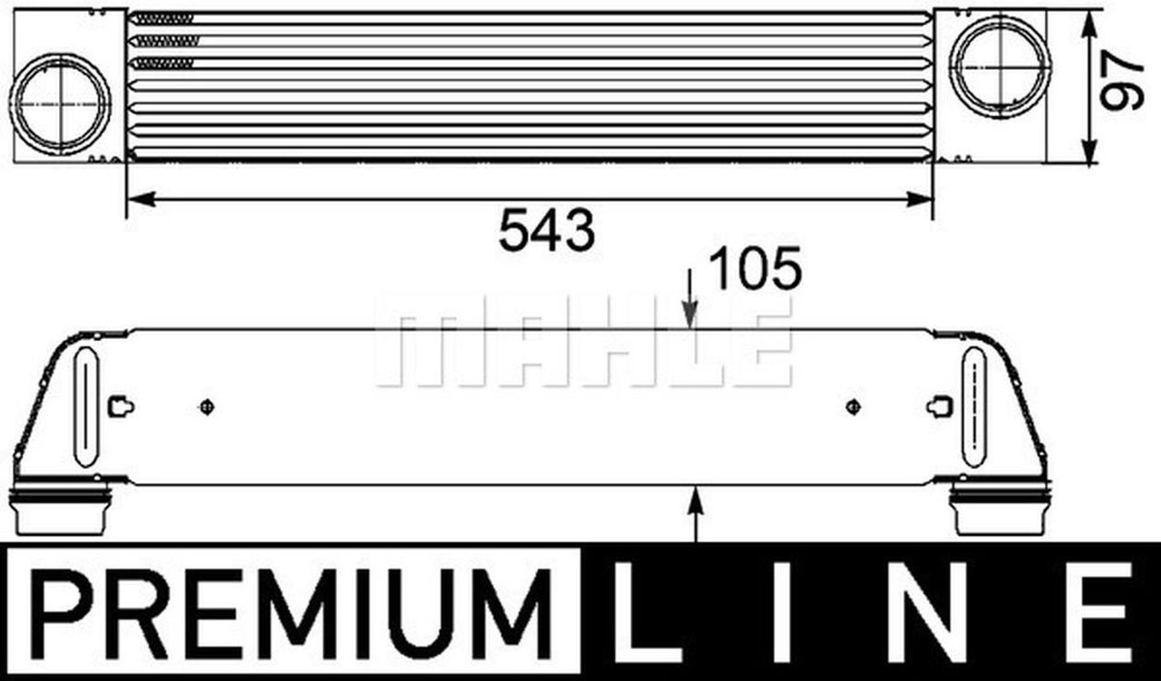 MAHLE PC Charge air cooler CI189000P