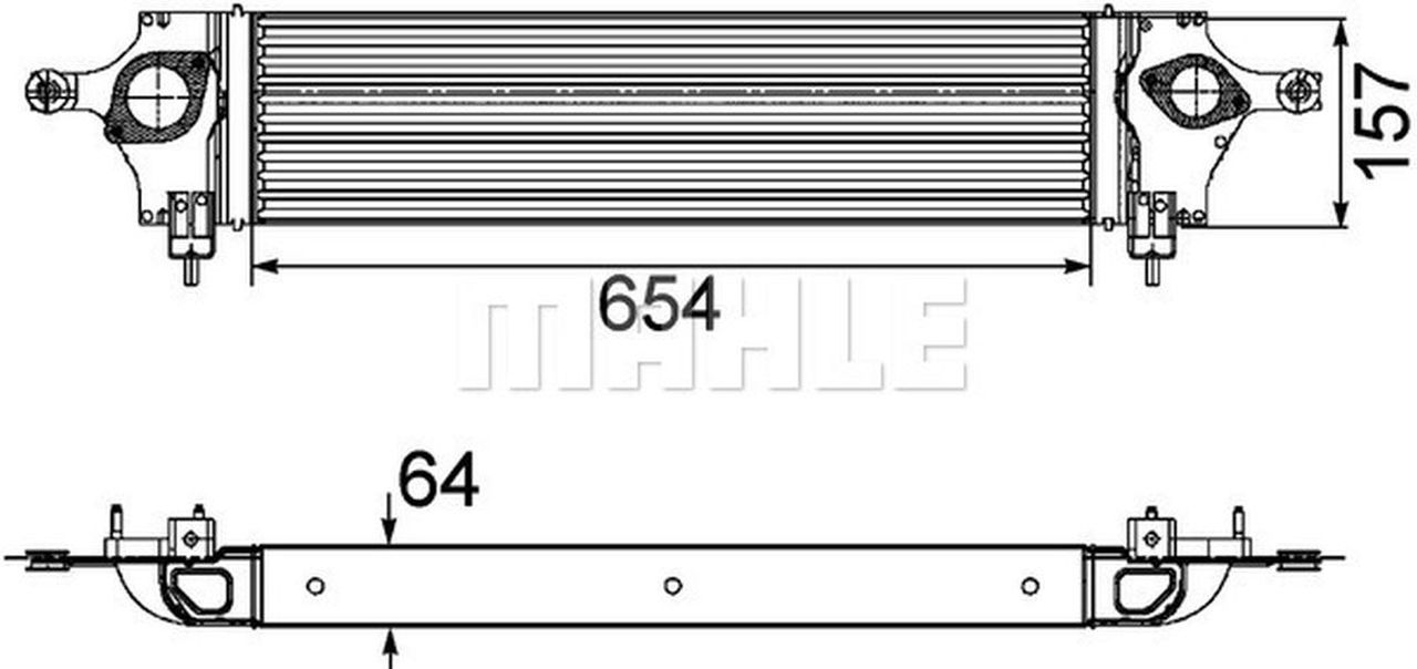 MAHLE PC Charge air cooler CI200000P