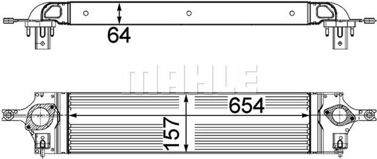 MAHLE PC Charge air cooler CI201000P