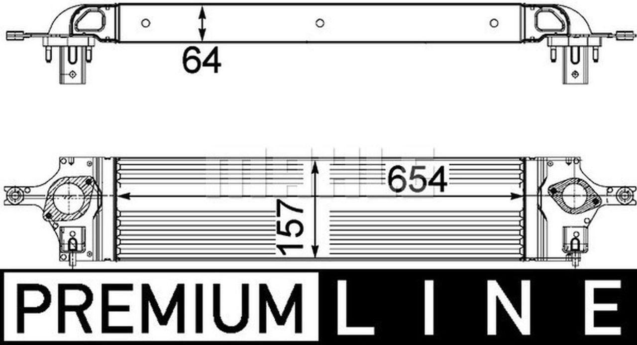 MAHLE PC Charge air cooler CI201000P