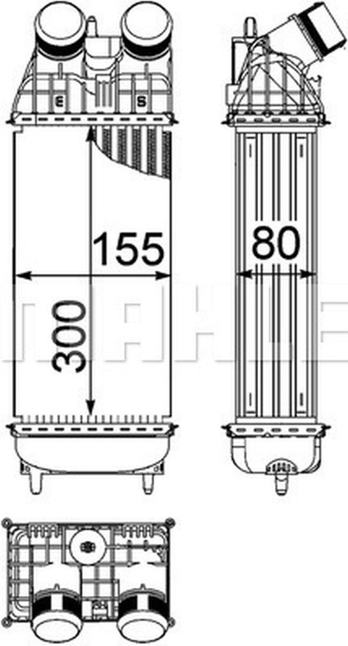 MAHLE PC Charge air cooler CI210000P