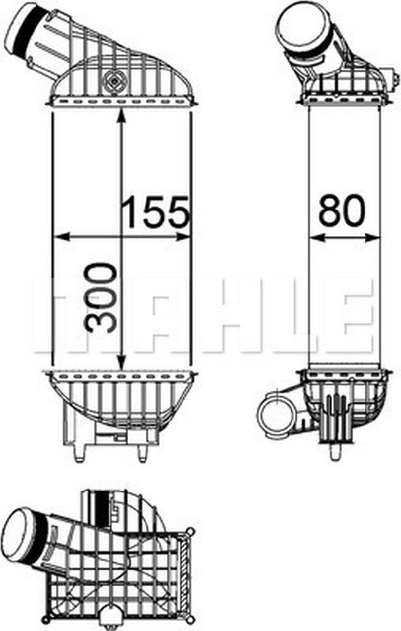 MAHLE PC Charge air cooler CI212000P