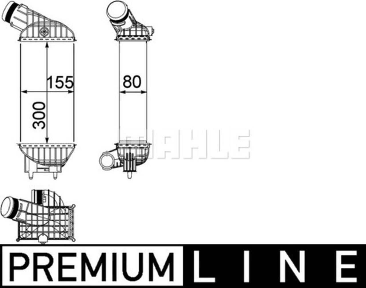 MAHLE PC Charge air cooler CI212000P