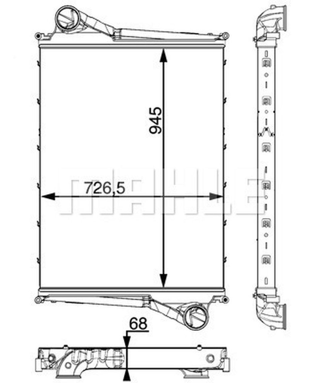 MAHLE Truck/Bus Charge air cooler CI215000P