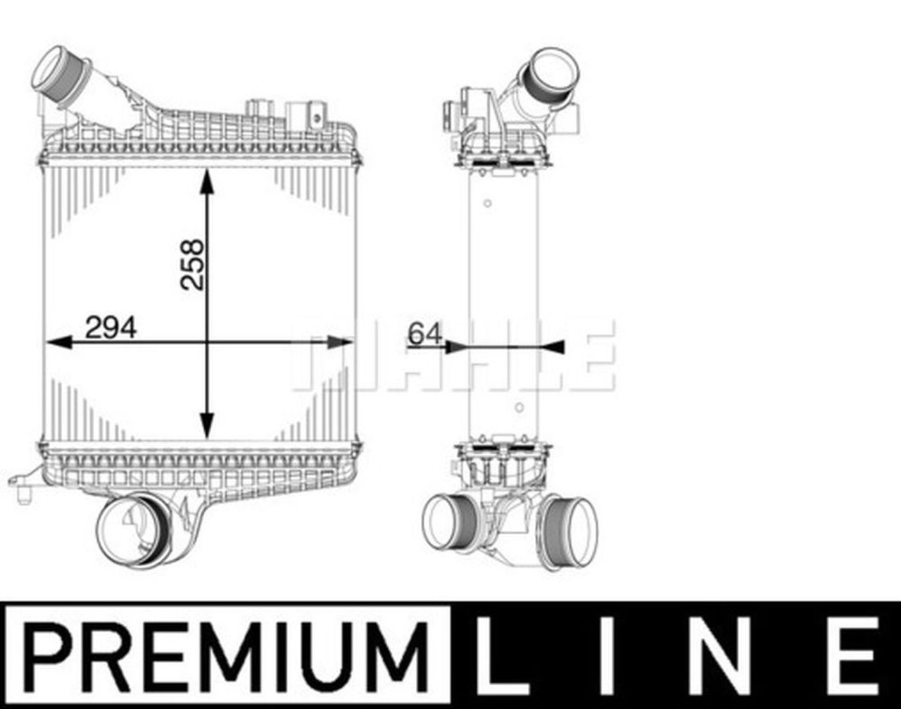 MAHLE PC Charge air cooler CI221000P
