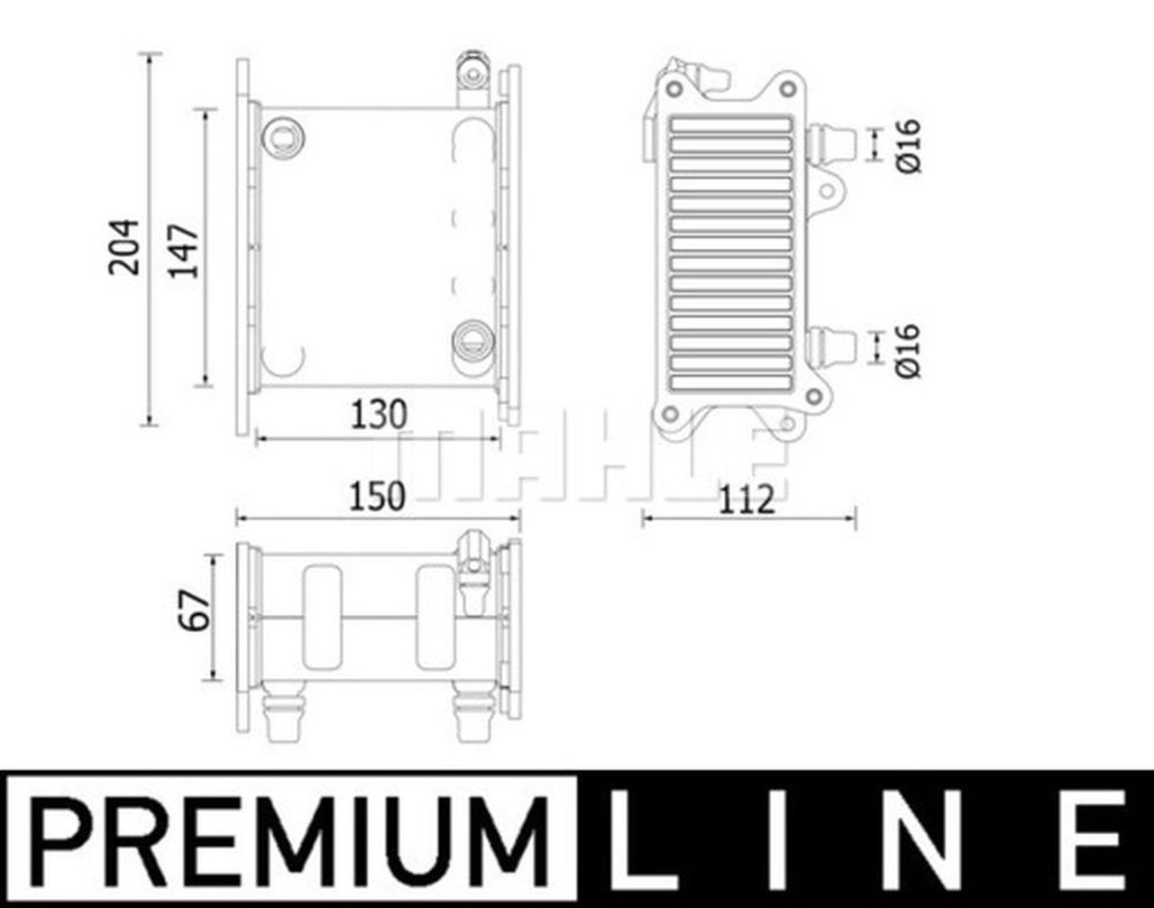 MAHLE PC Charge air cooler CI224000P