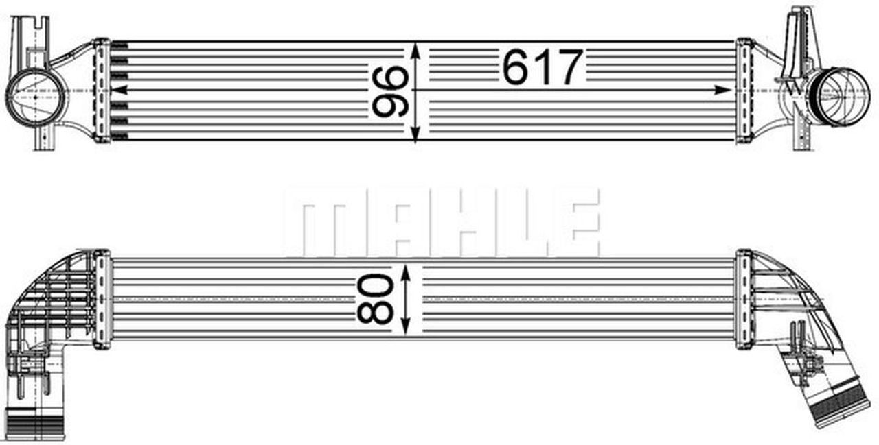 MAHLE PC Charge air cooler CI230000P