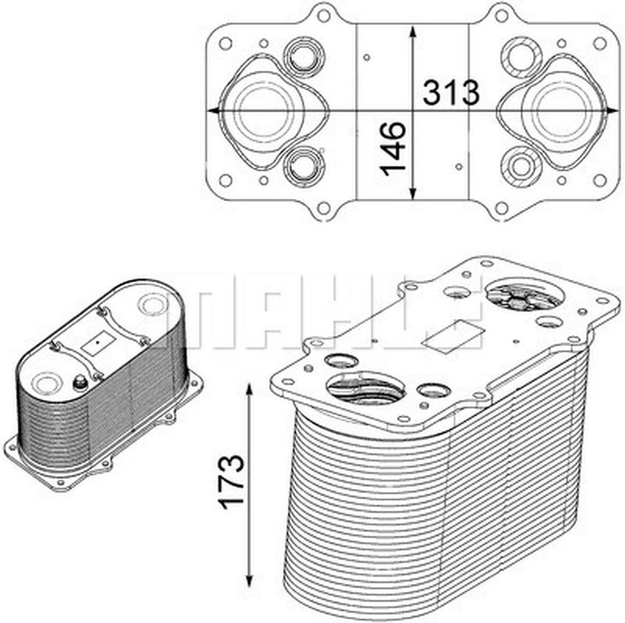 MAHLE Truck/Bus Charge air cooler CI232000P