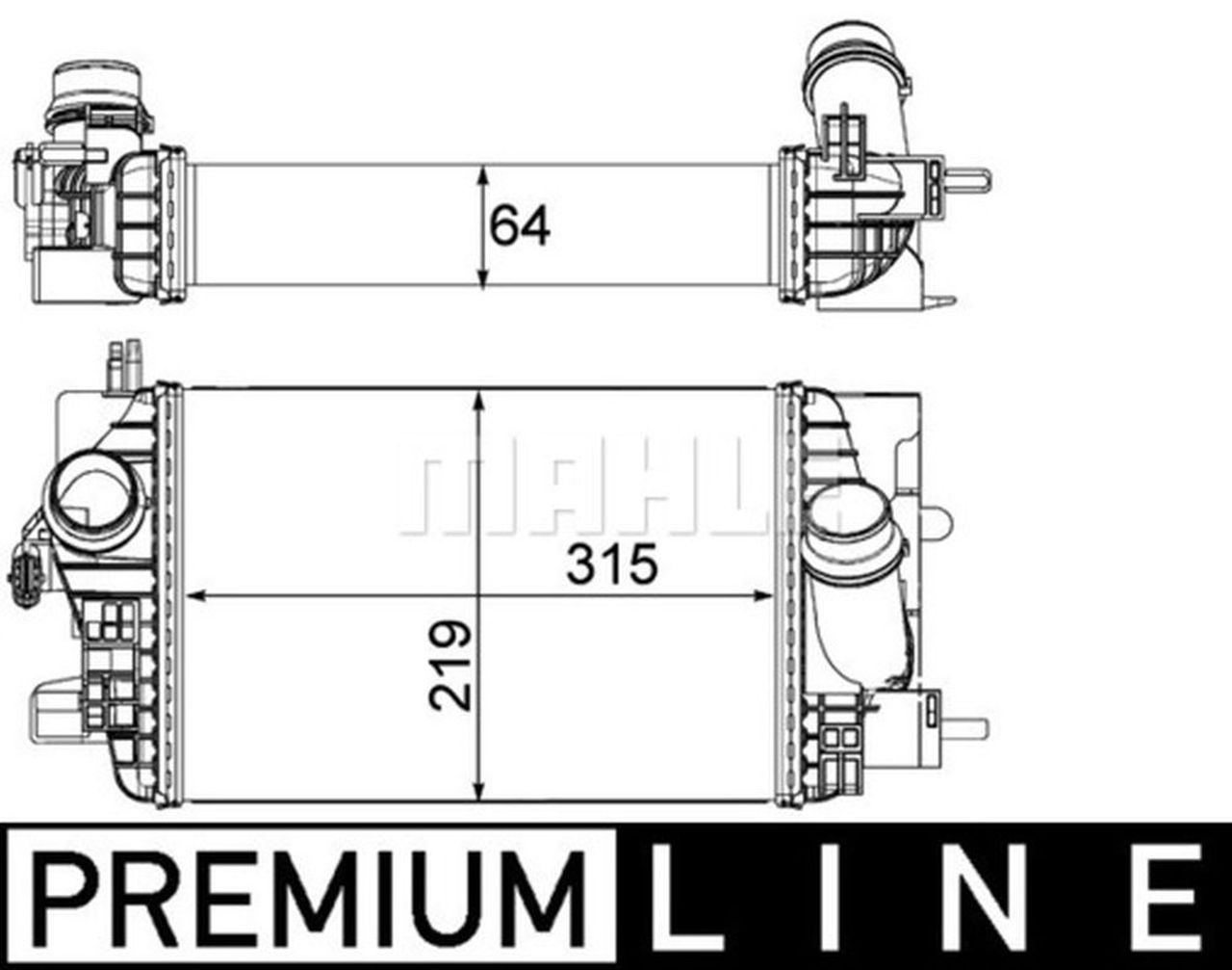 MAHLE PC Charge air cooler CI235000P