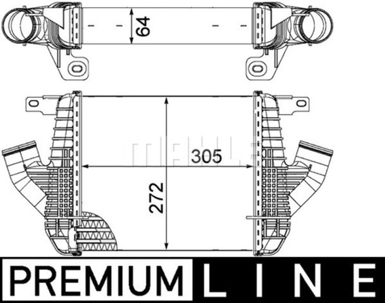 MAHLE LCV Charge air cooler CI237000P