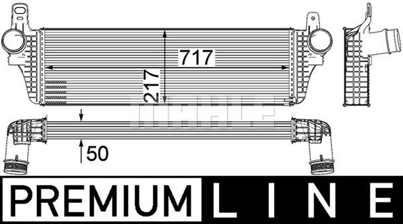 MAHLE LCV Charge air cooler CI242000P