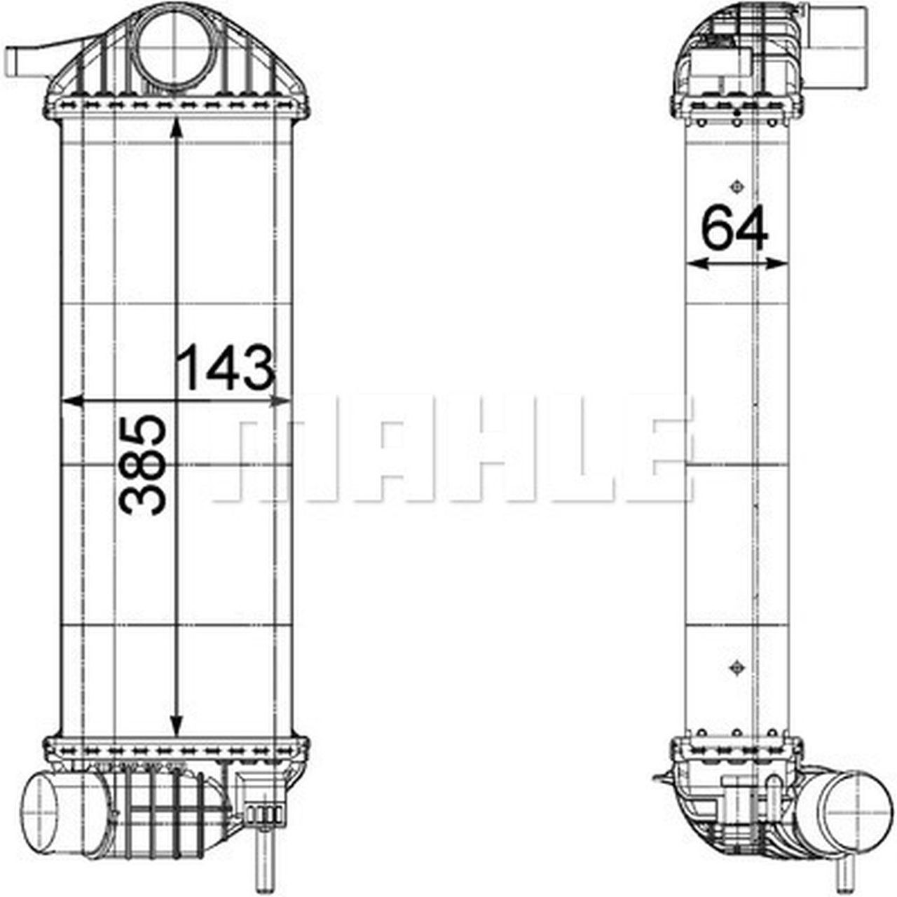MAHLE PC Charge air cooler CI244000P