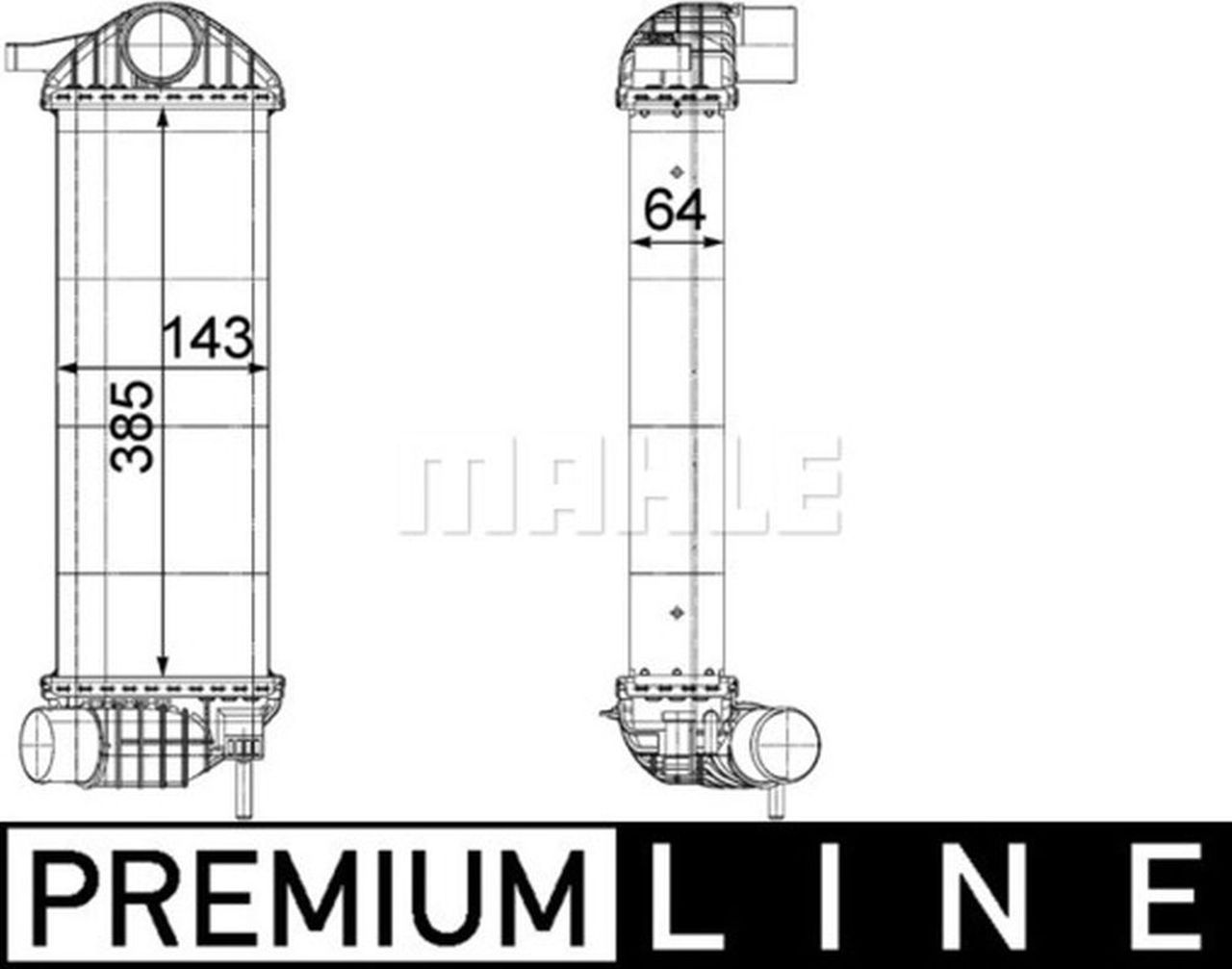 MAHLE PC Charge air cooler CI244000P