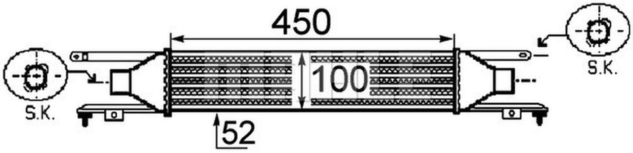 MAHLE PC Charge air cooler CI249000P