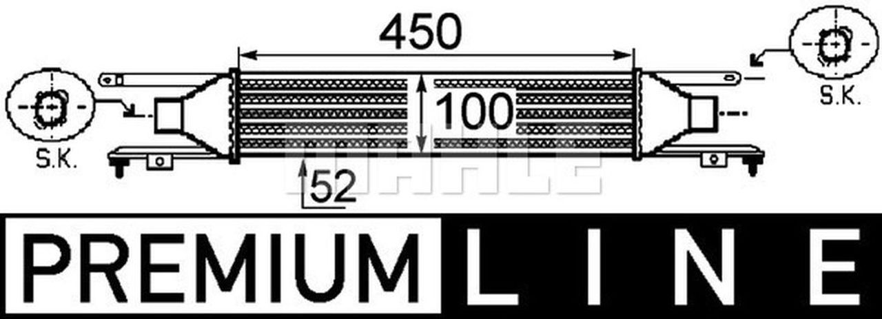 MAHLE PC Charge air cooler CI249000P