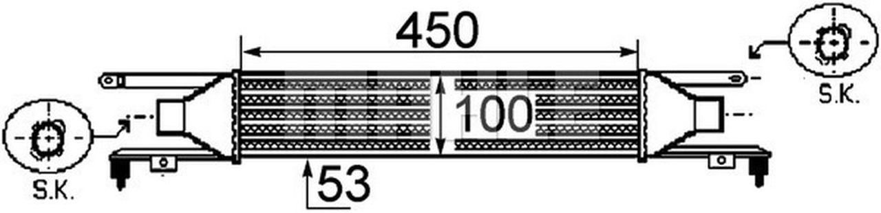 MAHLE PC Charge air cooler CI250000P