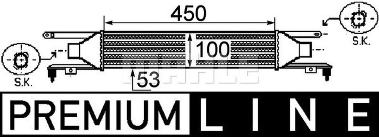 MAHLE PC Charge air cooler CI250000P