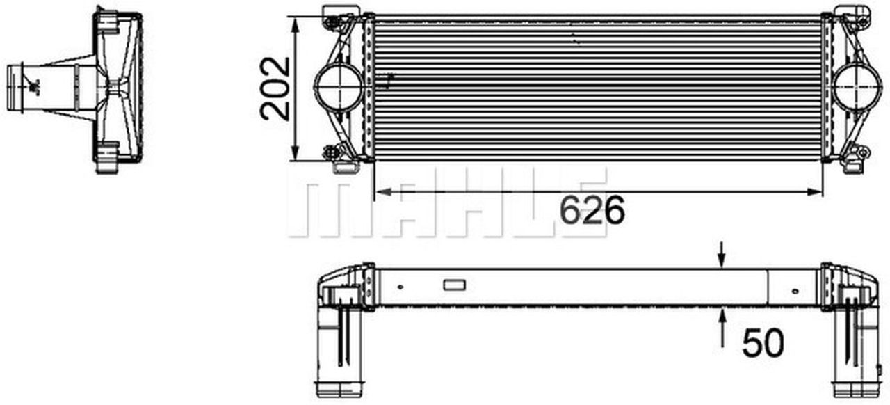MAHLE LCV Charge air cooler CI254000P