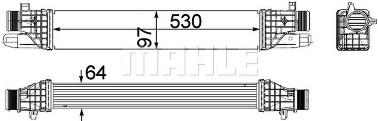 MAHLE PC Charge air cooler CI257000P