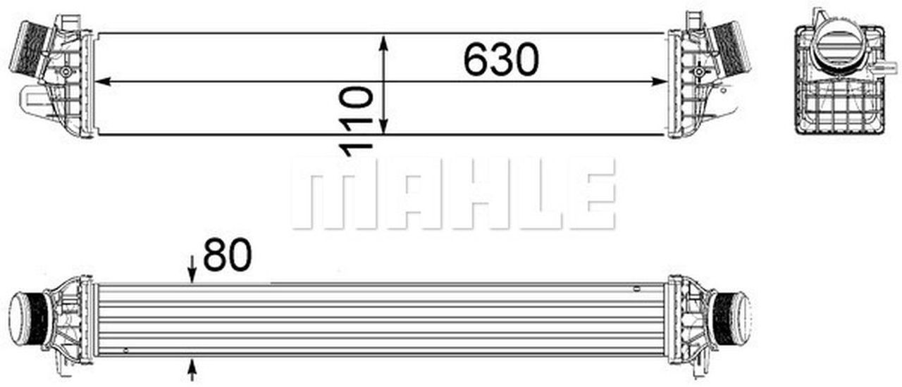MAHLE PC Charge air cooler CI258000P