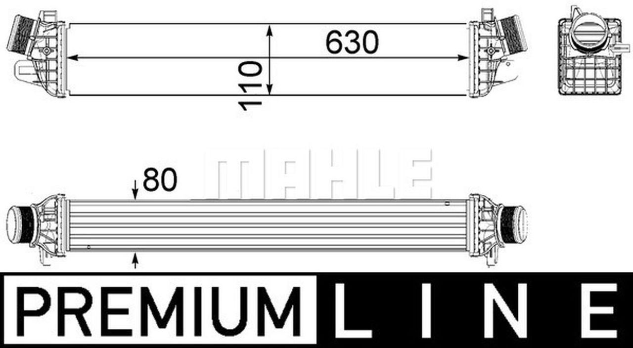 MAHLE PC Charge air cooler CI258000P