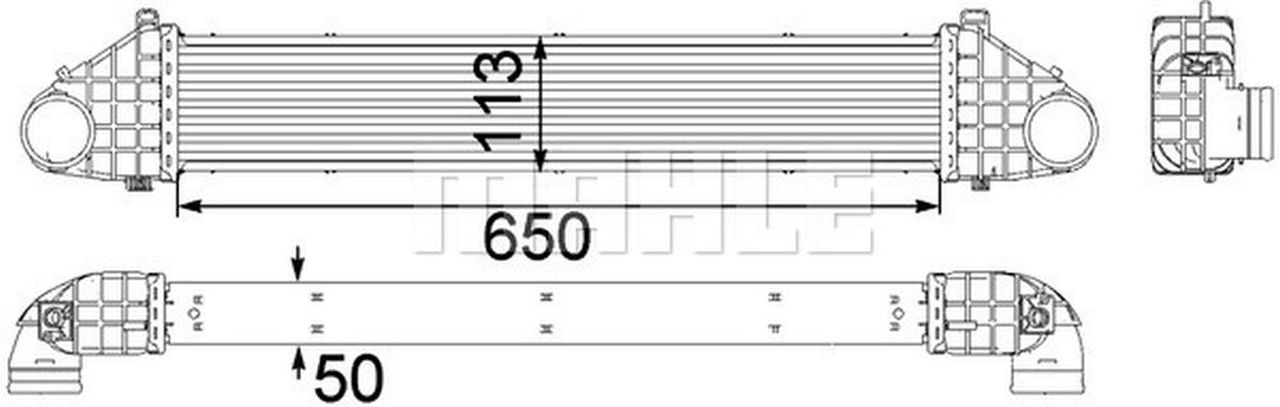 MAHLE PC Charge air cooler CI260000P