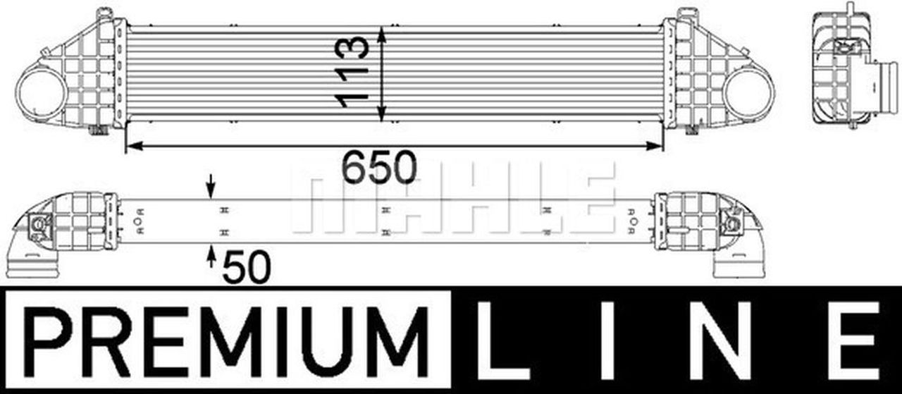 MAHLE PC Charge air cooler CI260000P