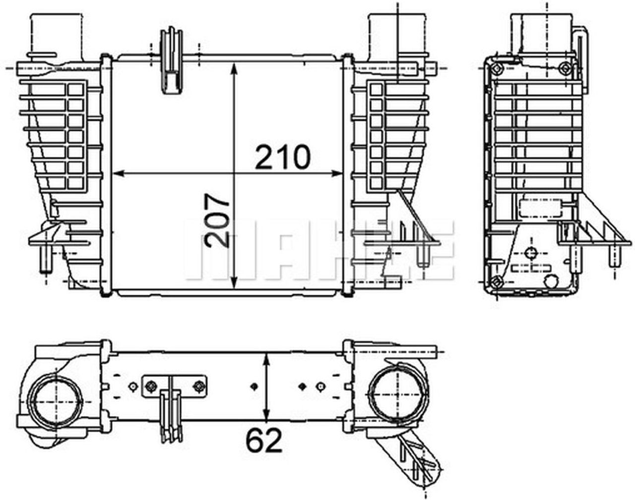 MAHLE PC Charge air cooler CI264000P