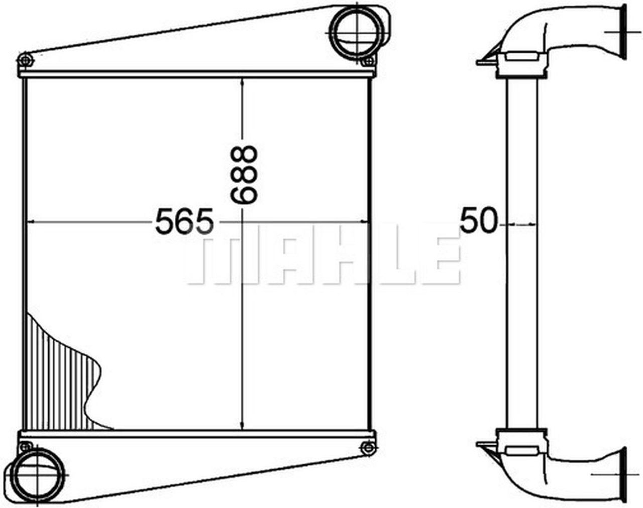 MAHLE Truck/Bus Charge air cooler CI274000P