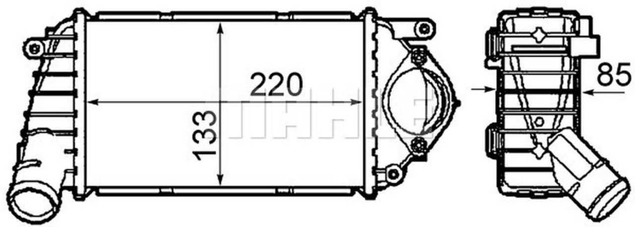 MAHLE PC Charge air cooler CI302000P