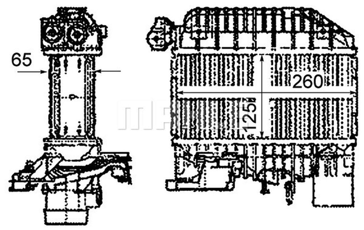 MAHLE PC Charge air cooler CI303000P