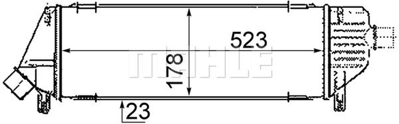 MAHLE PC Charge air cooler CI305000P