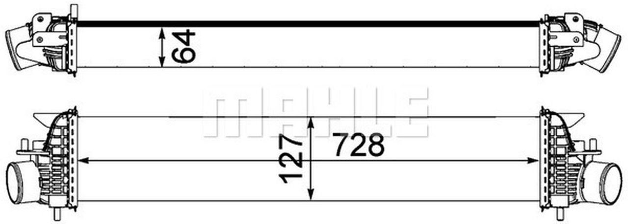 MAHLE PC Charge air cooler CI318000P