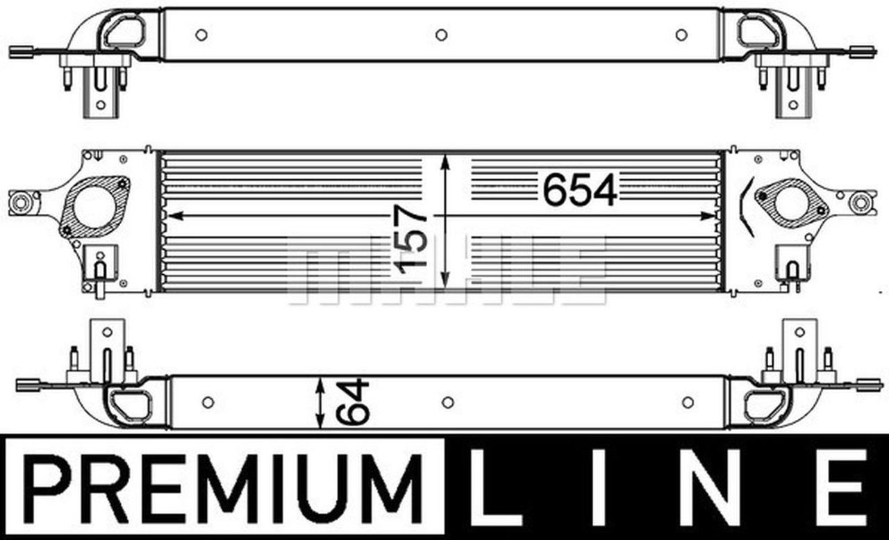 MAHLE PC Charge air cooler CI319000P