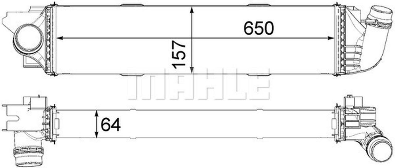MAHLE LCV Charge air cooler CI31000P
