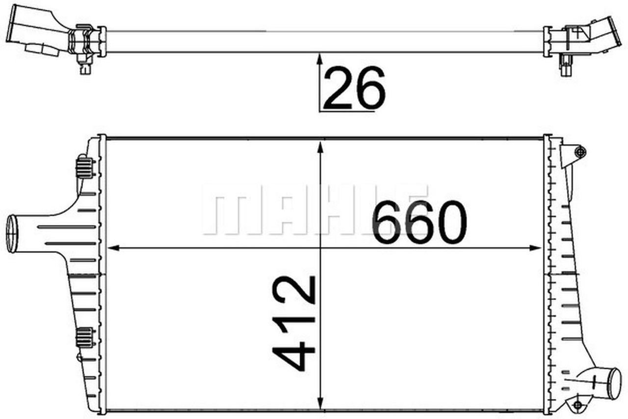 MAHLE PC Charge air cooler CI335000S