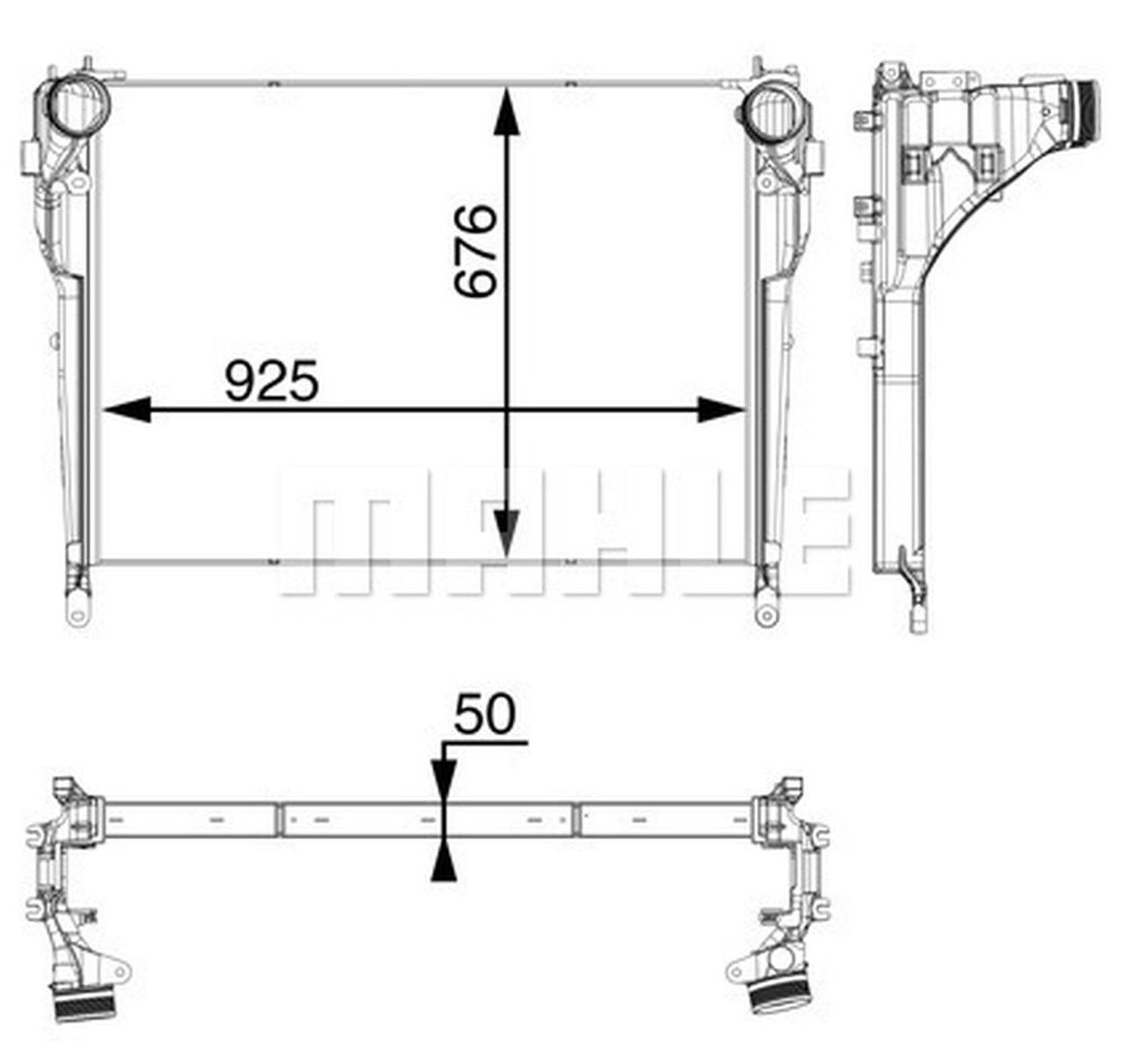 MAHLE Truck/Bus Charge air cooler CI33000P