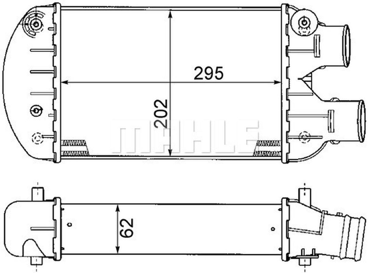 MAHLE PC Charge air cooler CI341000P