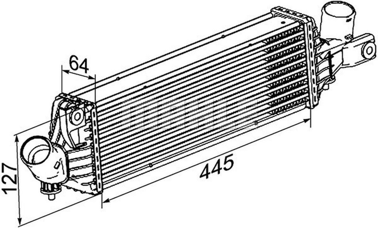 MAHLE PC Charge air cooler CI355000P
