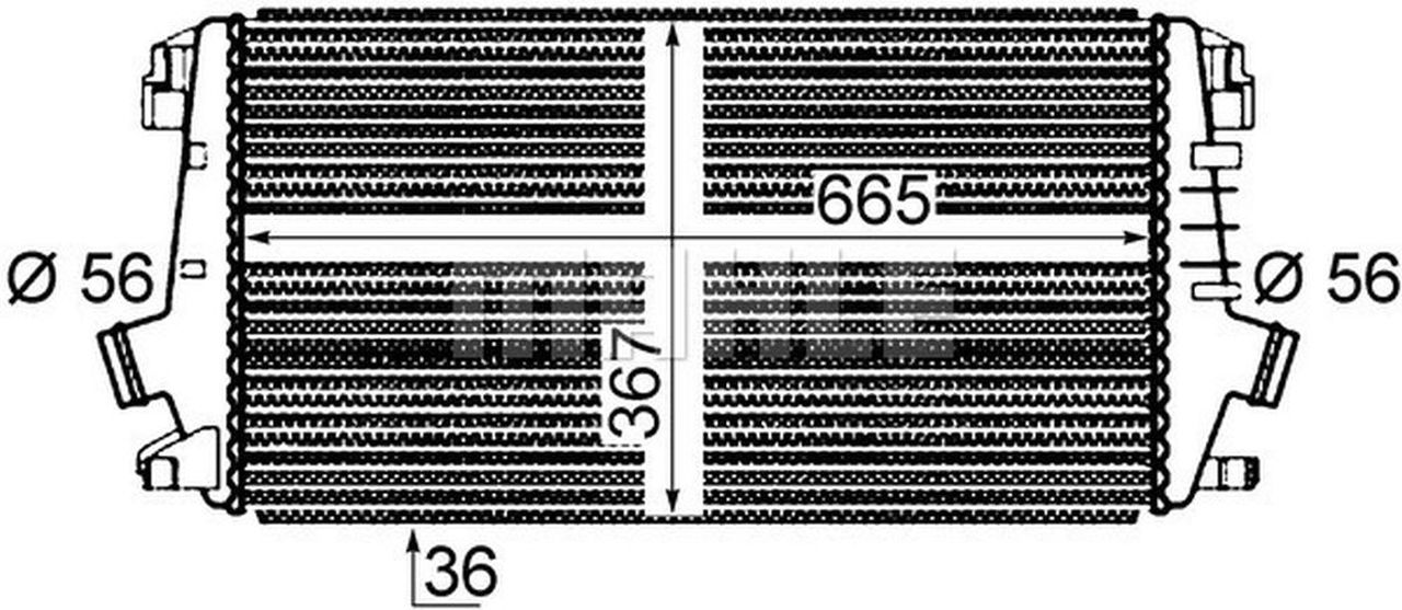 MAHLE PC Charge air cooler CI364000P